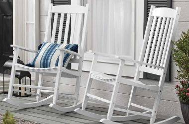White Wooden Rocking Chairs Only $87!